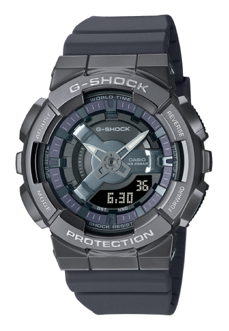 Casio G-shock GM-S110B-8A Digital Analog Rubber Strap Watch-Watch Portal Philippines