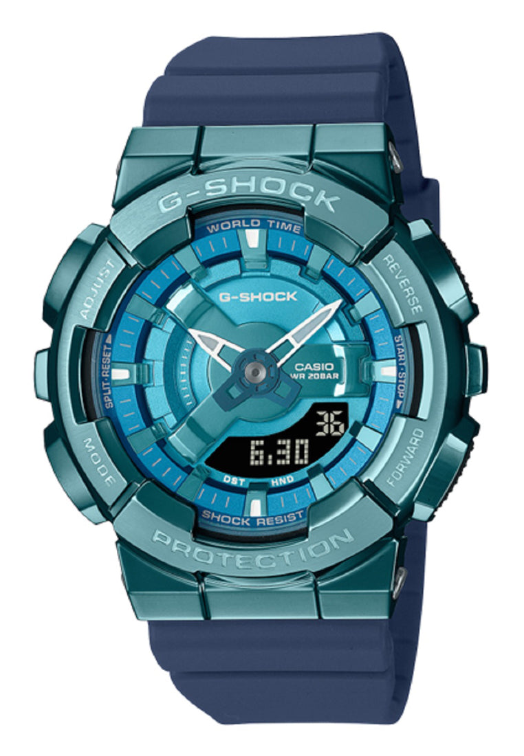 Casio G-shock GM-S110LB-2A Digital Analog Rubber Strap Watch-Watch Portal Philippines