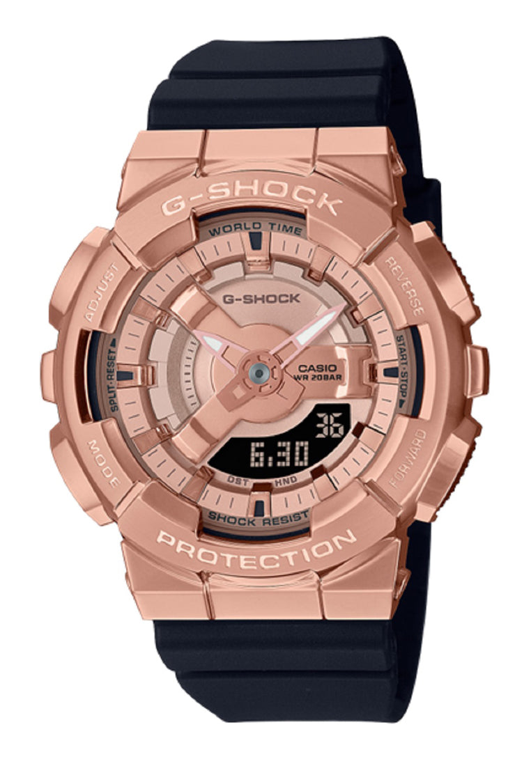 Casio G-shock GM-S110PG-1A Digital Analog Rubber Strap Watch-Watch Portal Philippines