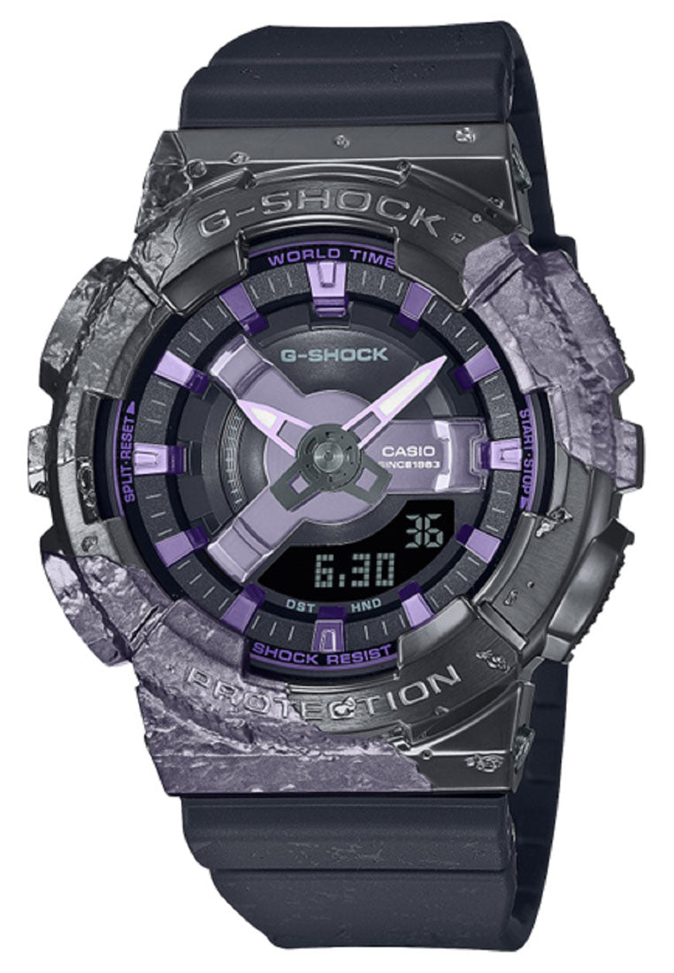Casio G-shock GM-S114GEM-1A2DR Digital Analog Rubber Strap Watch-Watch Portal Philippines