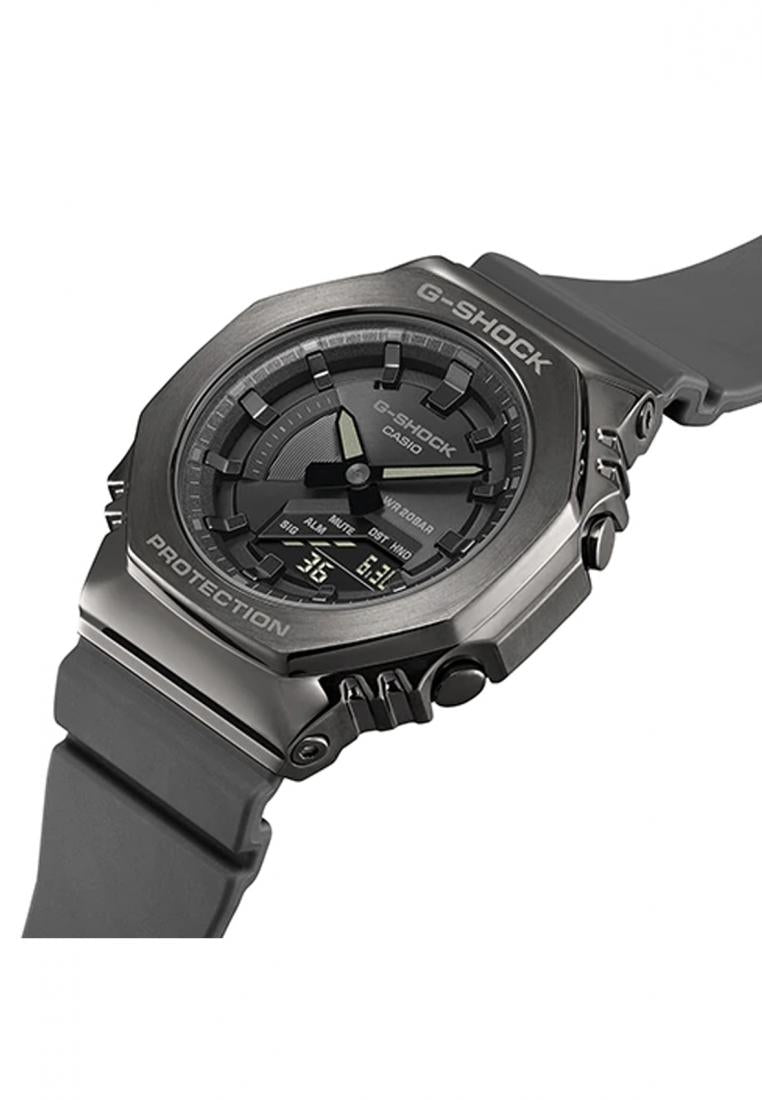 Casio G-shock GM-S2100B-8A Digital Analog Rubber Strap Watch-Watch Portal Philippines