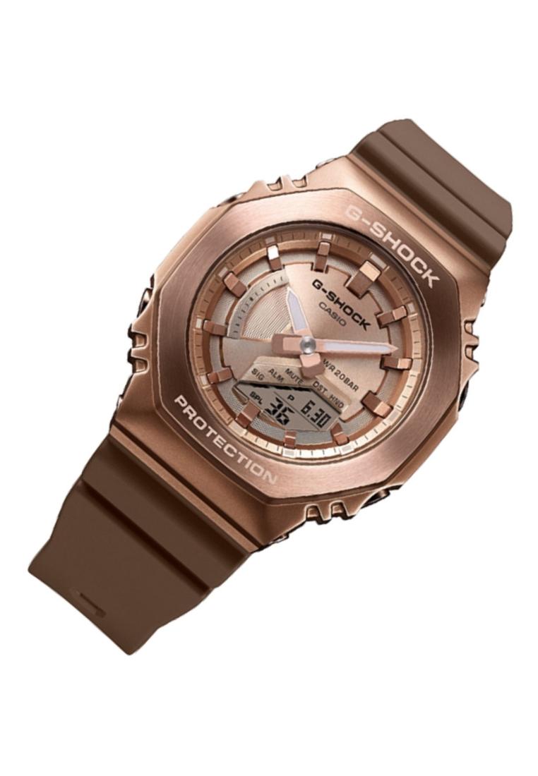 Casio G-shock GM-S2100BR-5A Digital Analog Rubber Strap Watch-Watch Portal Philippines