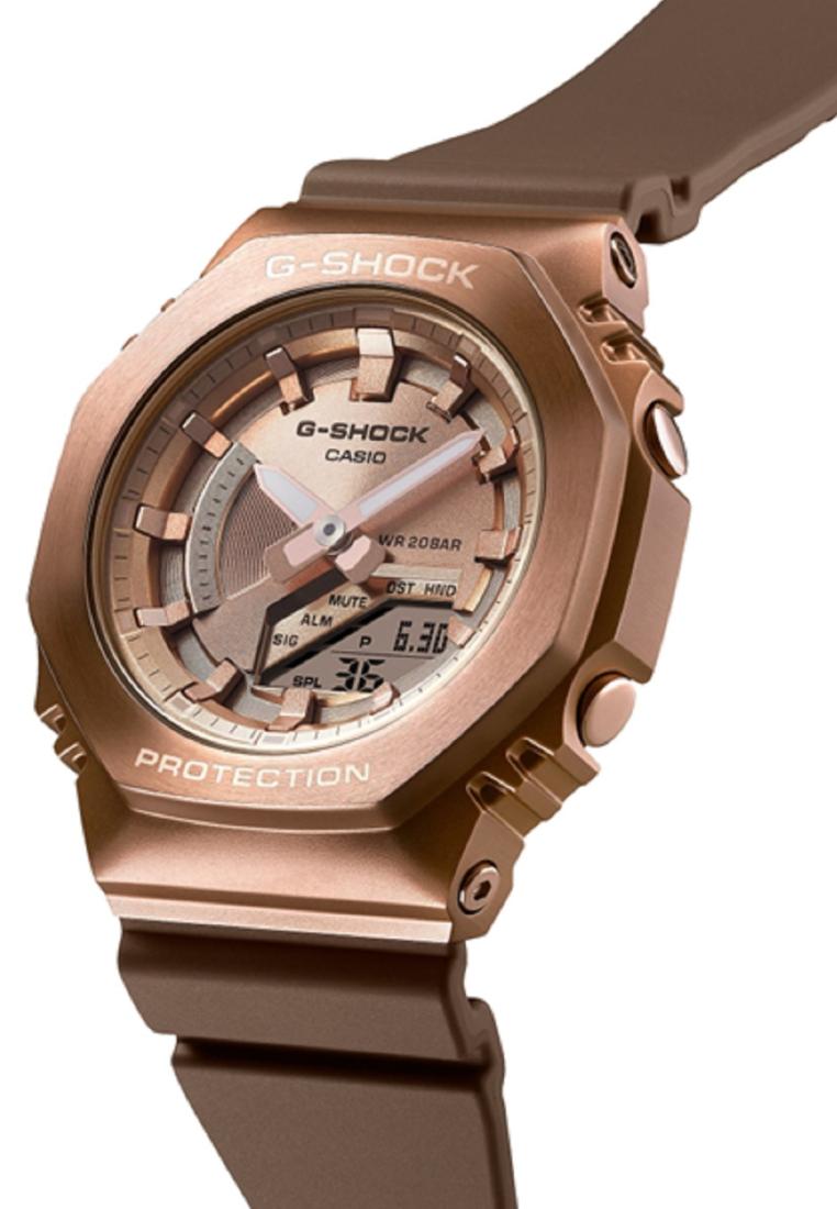 Casio G-shock GM-S2100BR-5A Digital Analog Rubber Strap Watch-Watch Portal Philippines