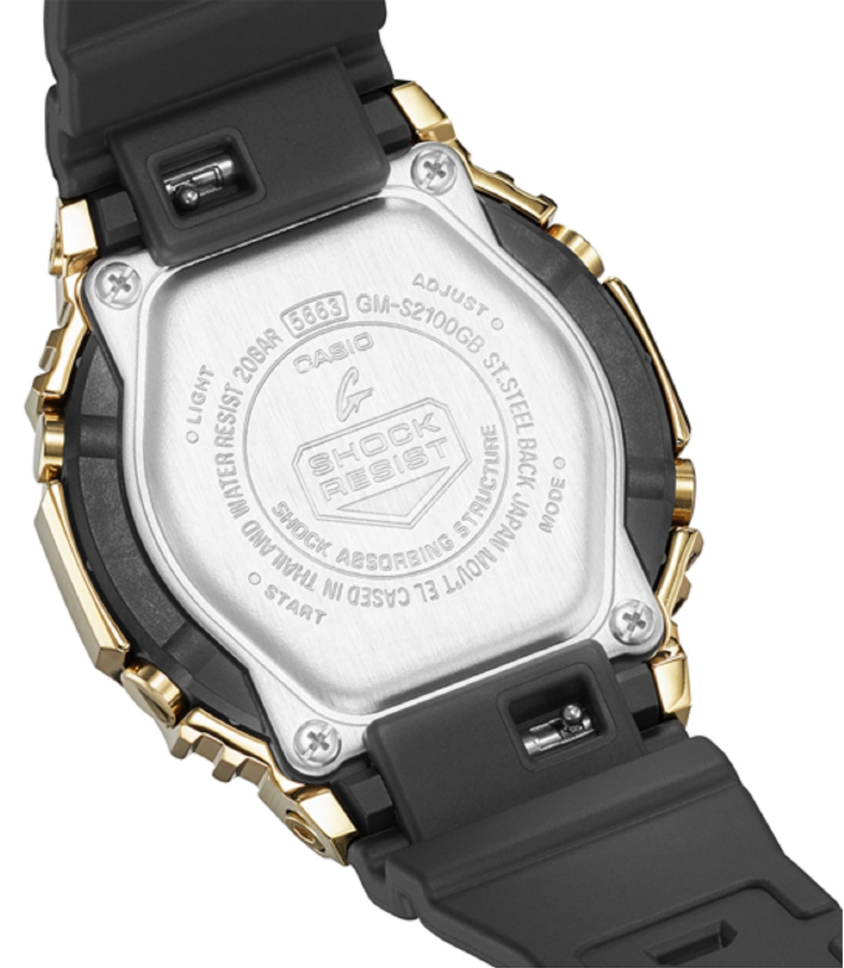 Casio G-shock GM-S2100GB-1A Digital Analog Rubber Strap Watch-Watch Portal Philippines