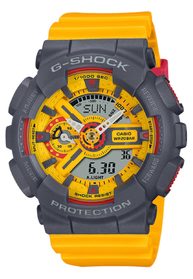 Casio G-shock GMA-S110Y-9A Digital Analog Rubber Strap Watch-Watch Portal Philippines