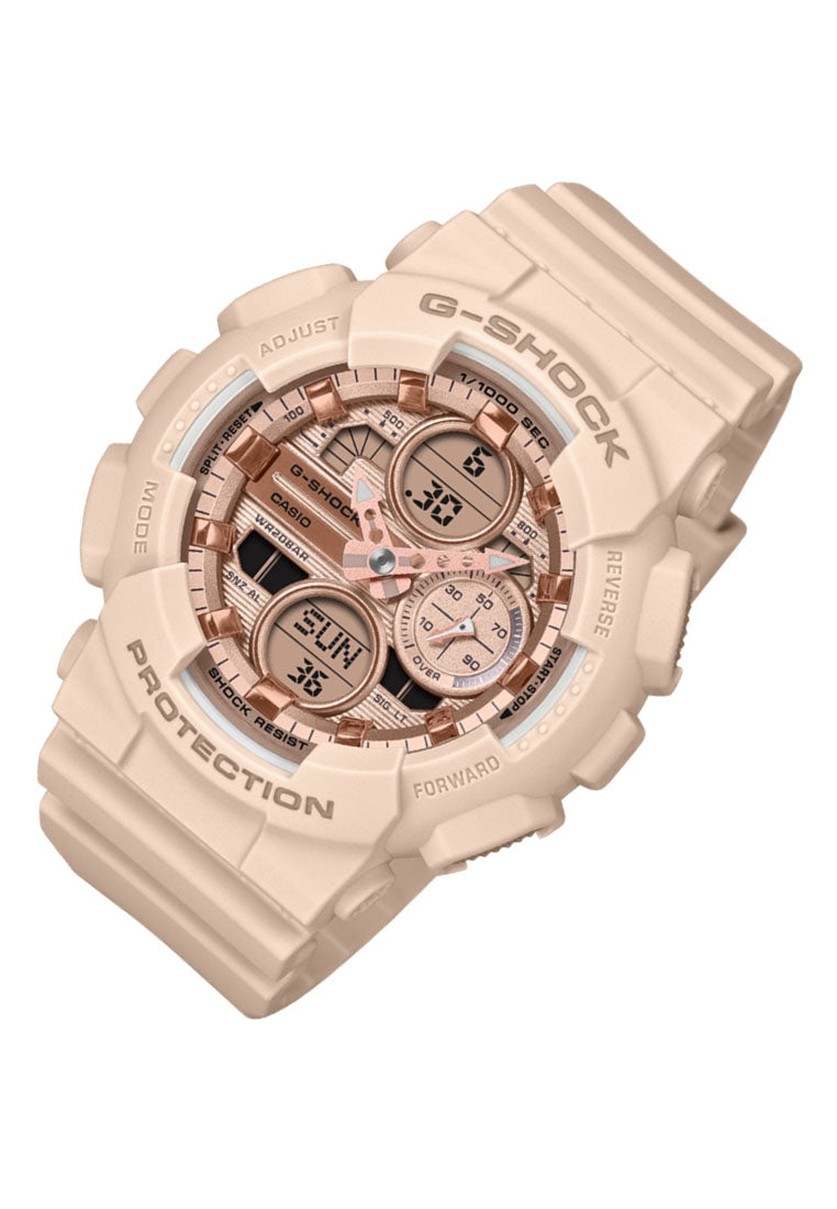 Casio G-shock GMA-S140PG-4ADR Rubber Strap Digital Analog Watch for Women-Watch Portal Philippines