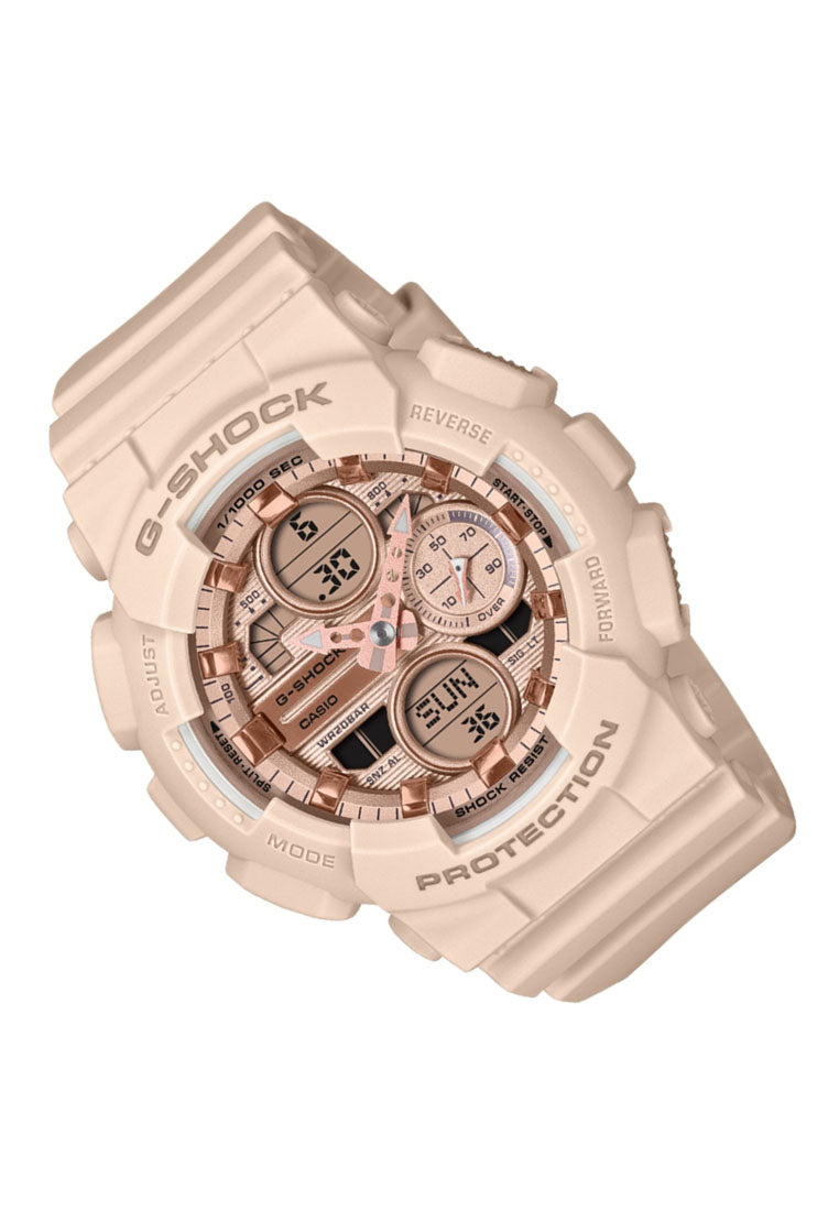 Casio G-shock GMA-S140PG-4ADR Rubber Strap Digital Analog Watch for Women-Watch Portal Philippines