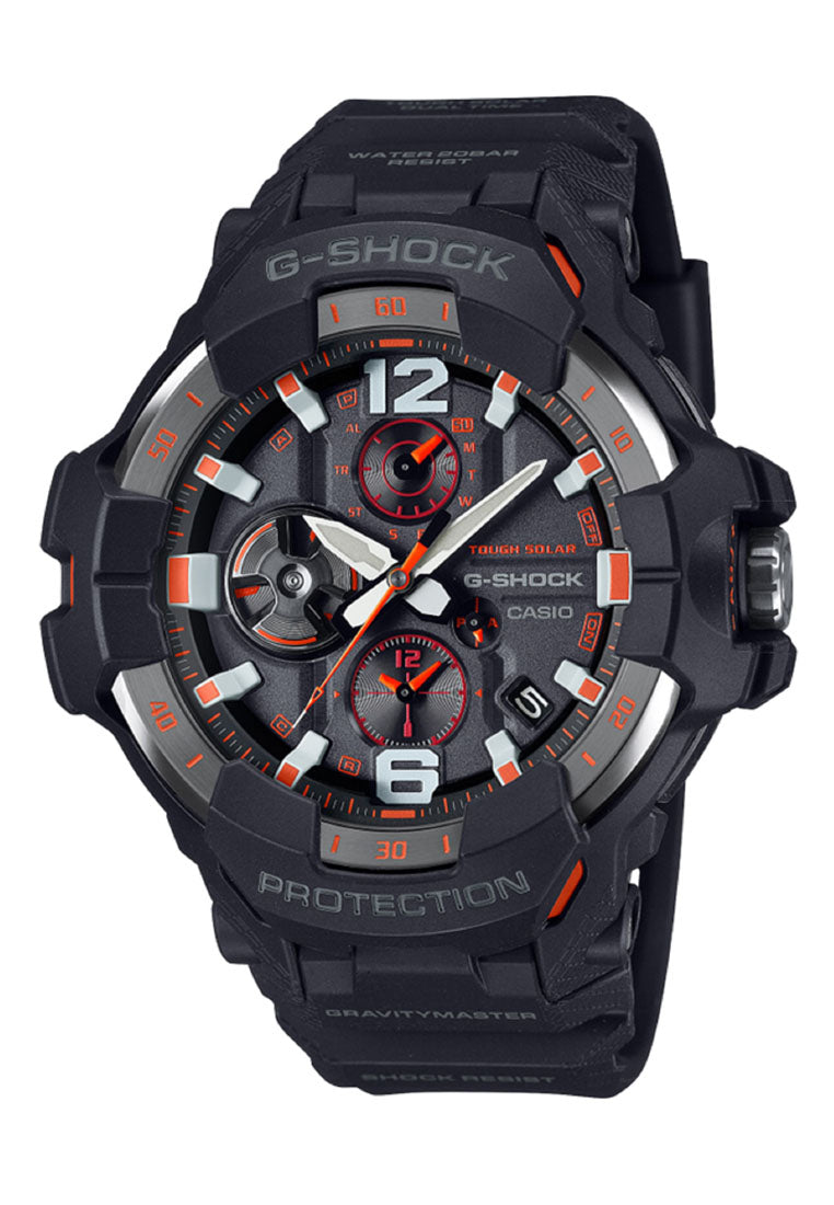 Casio G-shock GR-B300-1A4 Gravity Master Analog Rubber Strap Bluetooth Solar Watch For Men-Watch Portal Philippines