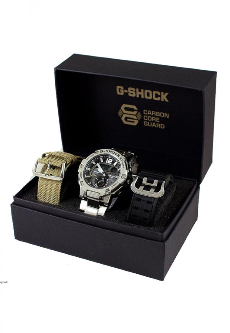Casio G-shock GST-B300E-5A Solar Digital Analog Stainless Steel Strap Watch-Watch Portal Philippines