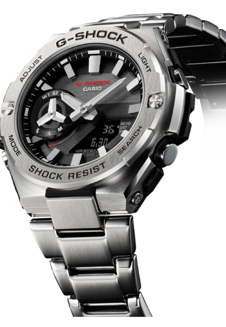 Casio G-shock GST-B500D-1A Solar Digital Analog Stainless Steel Strap Watch-Watch Portal Philippines