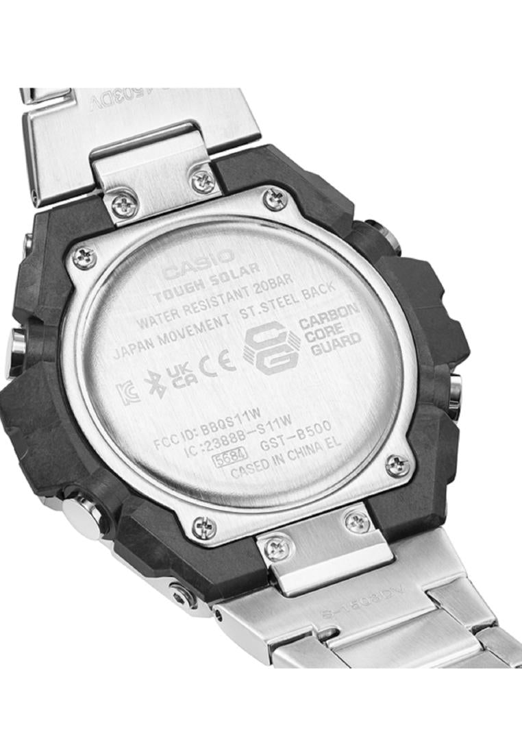 Casio G-shock GST-B500D-1A Solar Digital Analog Stainless Steel Strap Watch-Watch Portal Philippines