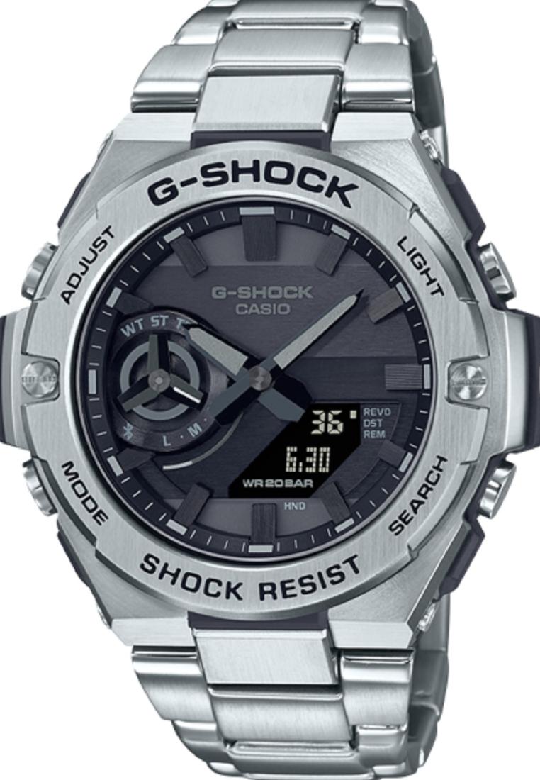 Casio G-shock GST-B500D-1A1 Solar Digital Analog Stainless Steel Strap Watch-Watch Portal Philippines