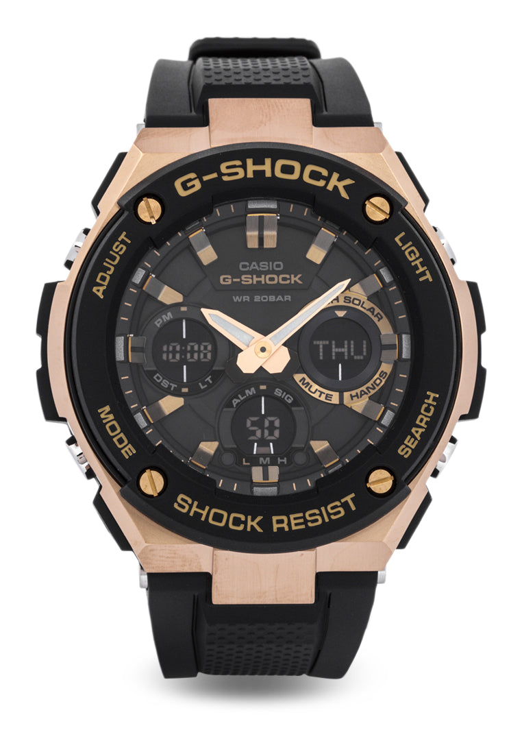 Casio G-shock GST-S100G-1ADR Solar Digital Analog Stainless Steel Strap Watch-Watch Portal Philippines