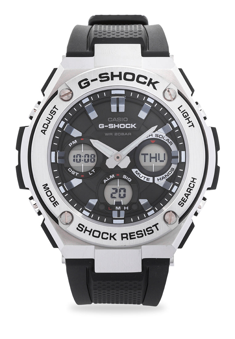 Casio G-shock GST-S110-1ADR Solar Digital Analog Rubber Strap Watch-Watch Portal Philippines