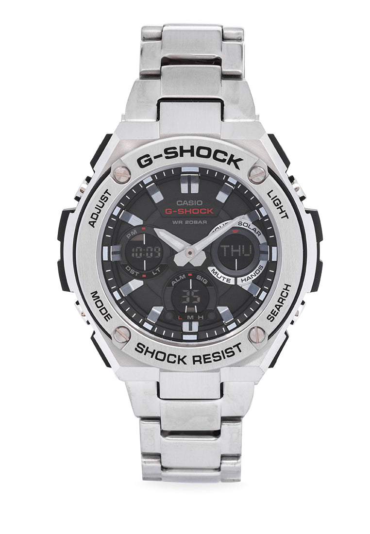 Casio G-shock GST-S110D-1ADR Digital Analog Stainless Steel Strap Watch for Men-Watch Portal Philippines