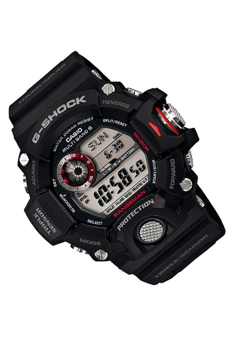 Casio G-shock GW-9400-1DR Digital Rubber Strap Watch