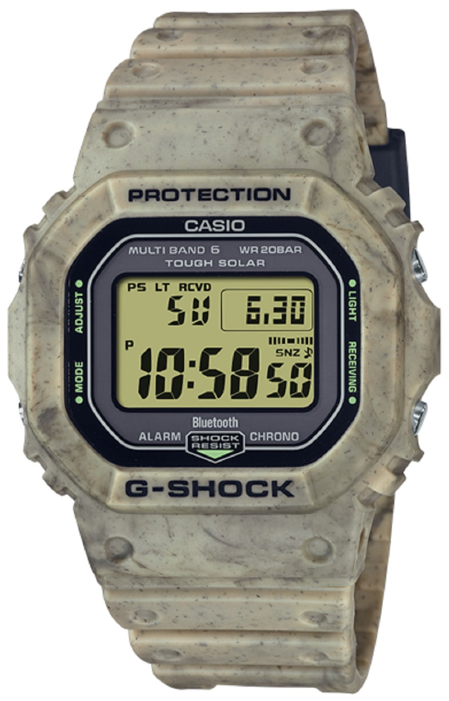 Casio G-shock GW-B5600SL-5DR Bluetooth Solar Digital Rubber Strap Watch
