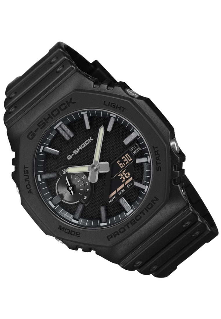 Casio G-shock "Luxe Black" Digital Analog Rubber Strap Watch for Men GA-2100LXB-1ADR-Watch Portal Philippines