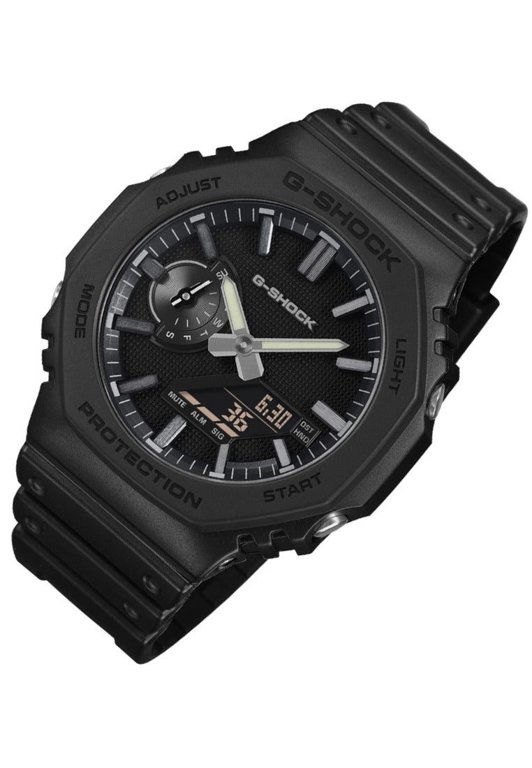 Casio G-shock "Luxe Black" Digital Analog Rubber Strap Watch for Men GA-2100LXB-1ADR-Watch Portal Philippines