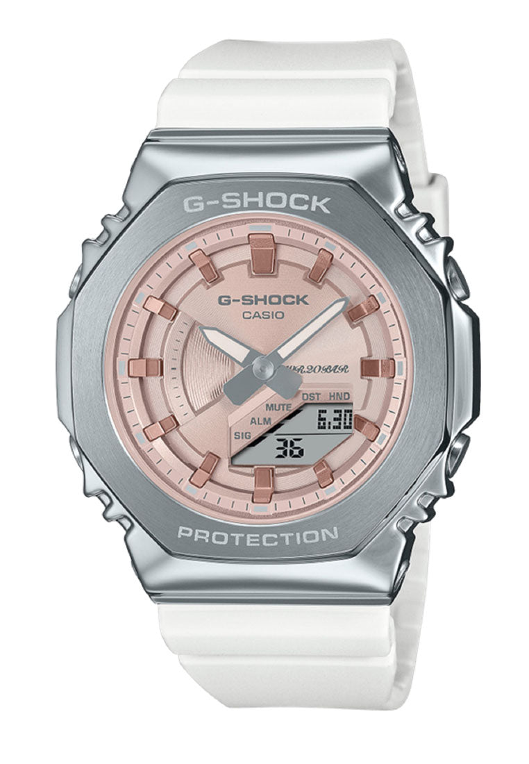 Casio GM-S2100WS-7A Digital Analog Rubber Strap Watch for Women-Watch Portal Philippines