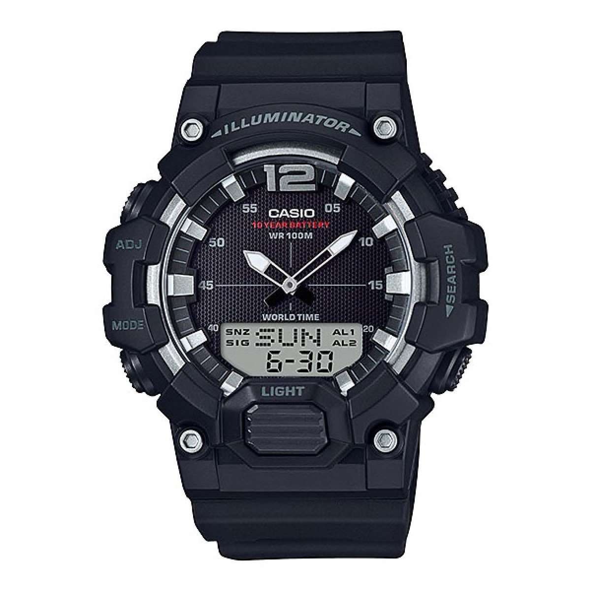 Casio HDC-700-1AVDF Black Resin Strap Watch for Men-Watch Portal Philippines