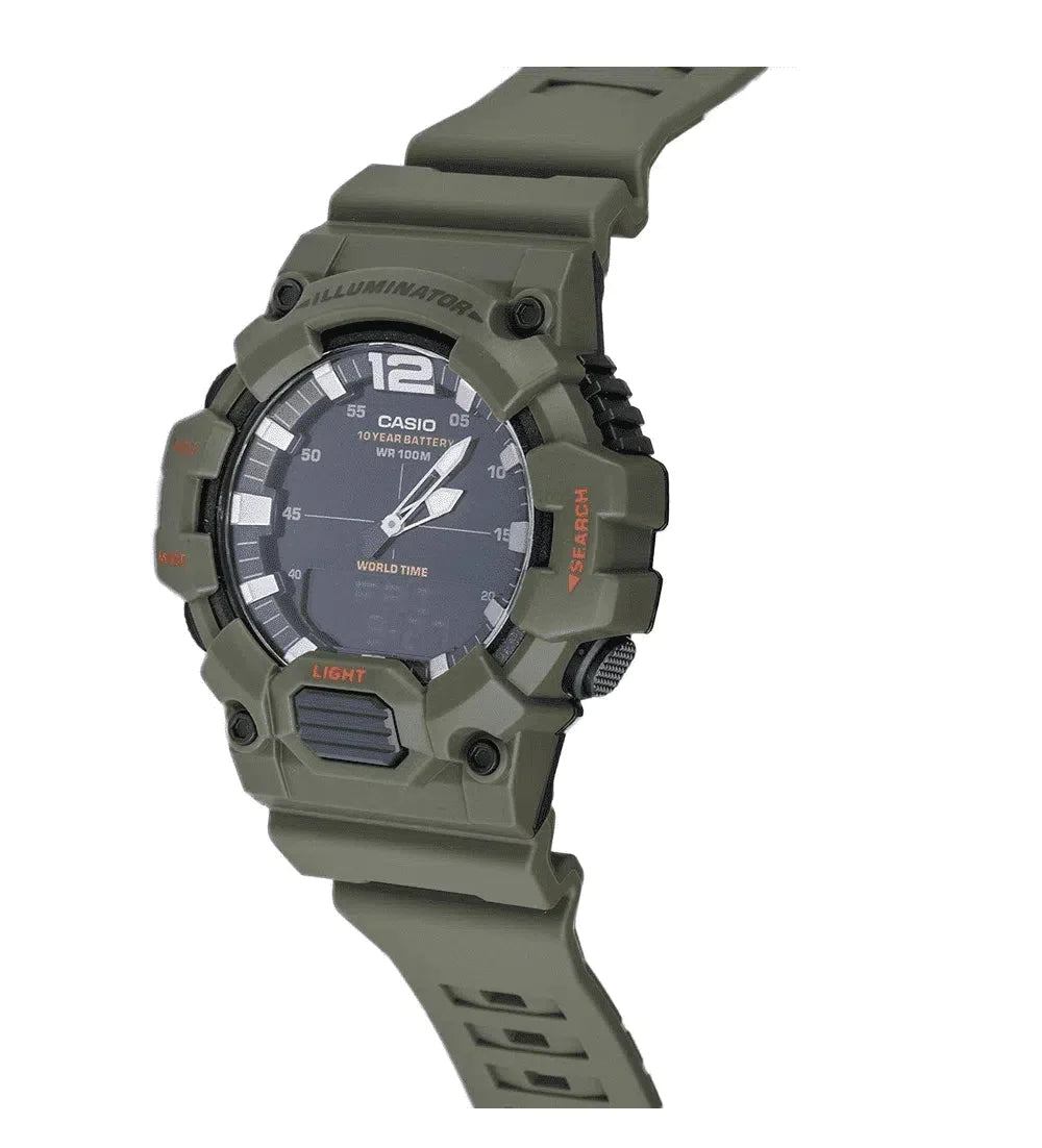 Casio HDC-700-3A2VDF Army Green Resin Watch for Men-Watch Portal Philippines