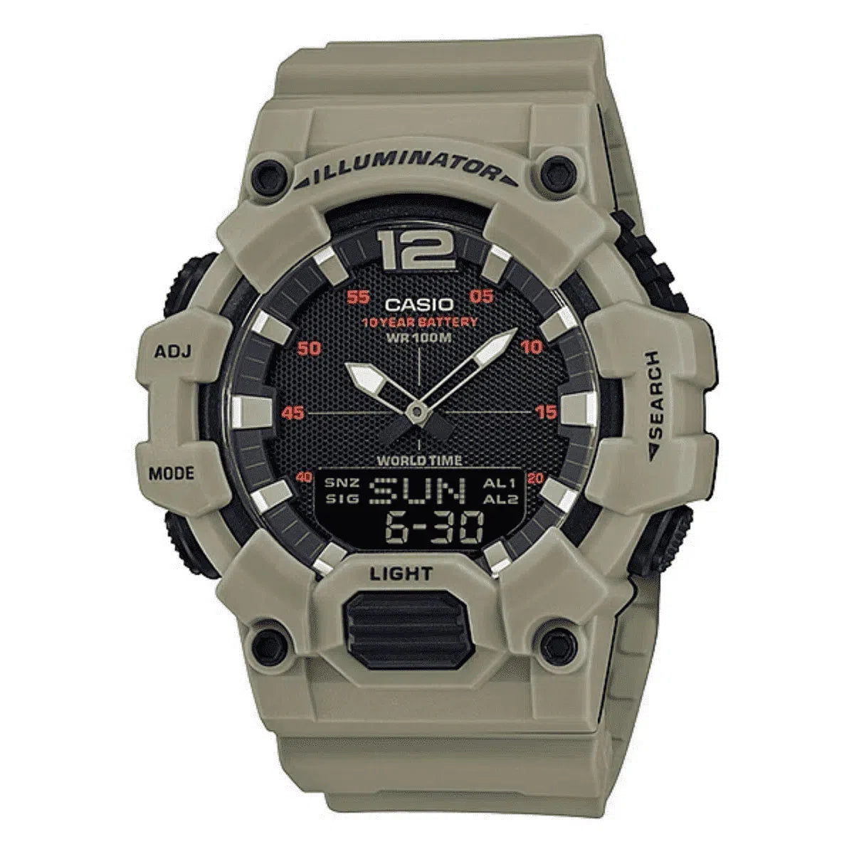 Casio HDC-700-3A3VDF Army Green Resin Watch for Men-Watch Portal Philippines