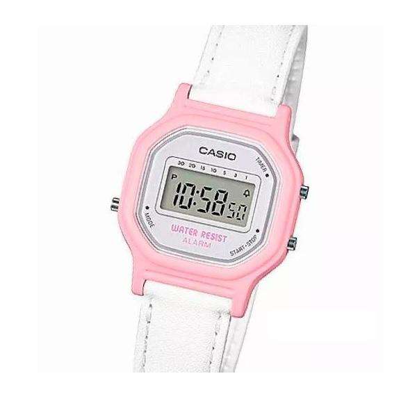 Casio LA-11WL-4AVDF Pink Leather Strap Watch for Women-Watch Portal Philippines