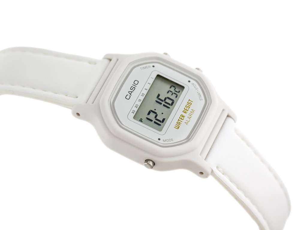 Casio LA-11WL-7AVDF White Leather Strap Watch for Women-Watch Portal Philippines