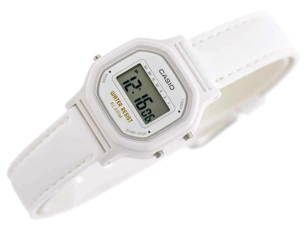 Casio LA-11WL-7AVDF White Leather Strap Watch for Women-Watch Portal Philippines