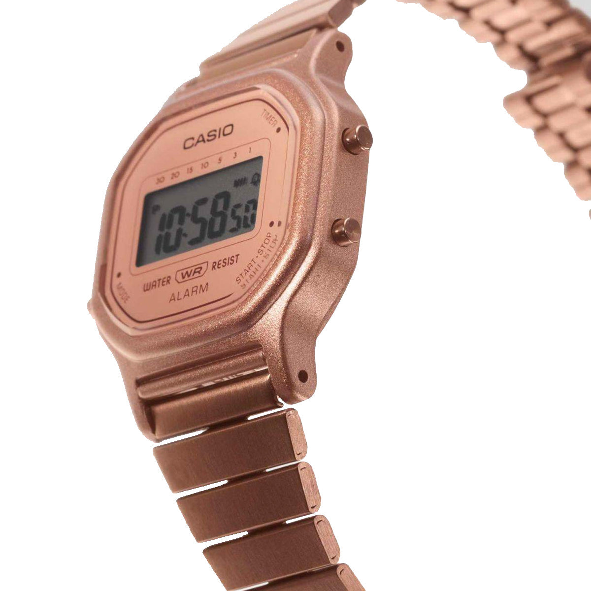 Casio LA-11WR-5A_1197 Rose gold strap watch for Women-Watch Portal Philippines