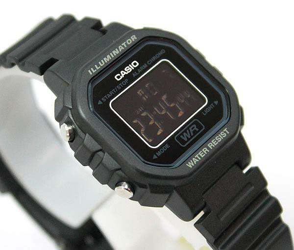 Casio LA-20WH-1BDF Black Resin Watch for Women-Watch Portal Philippines