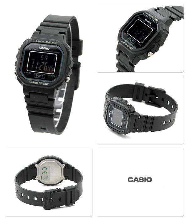 Casio LA-20WH-1BDF Black Resin Watch for Women-Watch Portal Philippines