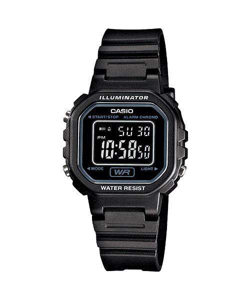 Casio LA-20WH-1BDF Black Resin Watch for Women-Watch Portal Philippines