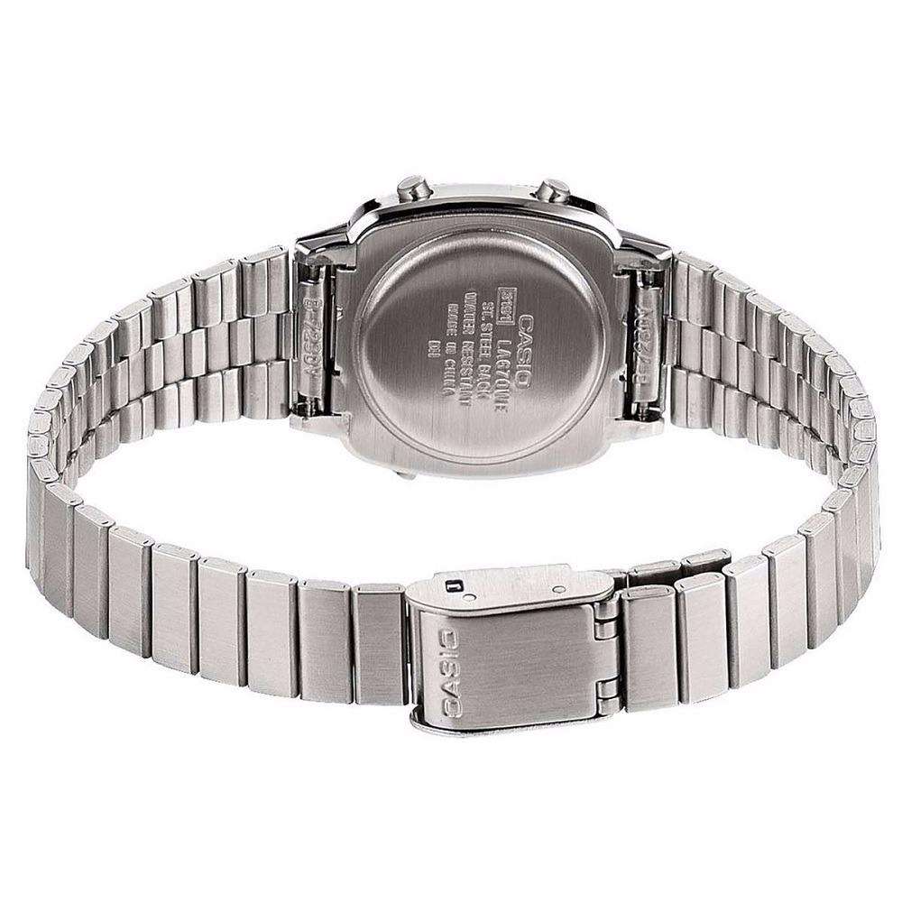 Casio LA670WA-1DF Silver Stainless Watch for Women-Watch Portal Philippines