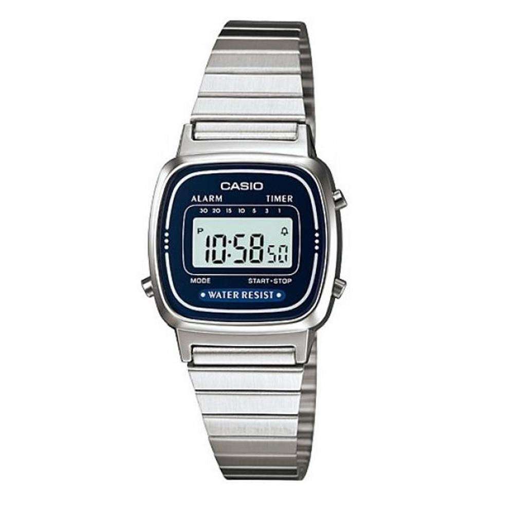 Casio LA670WA-2DF Silver Stainless Watch for Women-Watch Portal Philippines