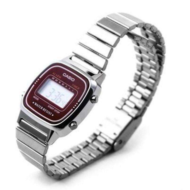 Casio LA670WA-4DF Silver Stainless Watch for Women-Watch Portal Philippines