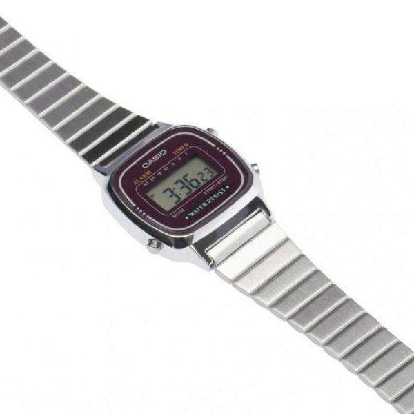 Casio LA670WA-4DF Silver Stainless Watch for Women-Watch Portal Philippines