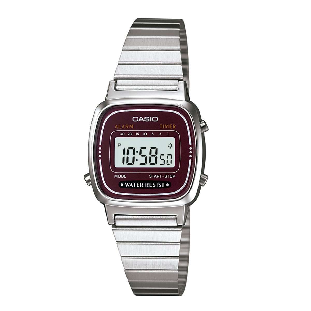 Casio LA670WA-4DF Silver Stainless Watch for Women-Watch Portal Philippines