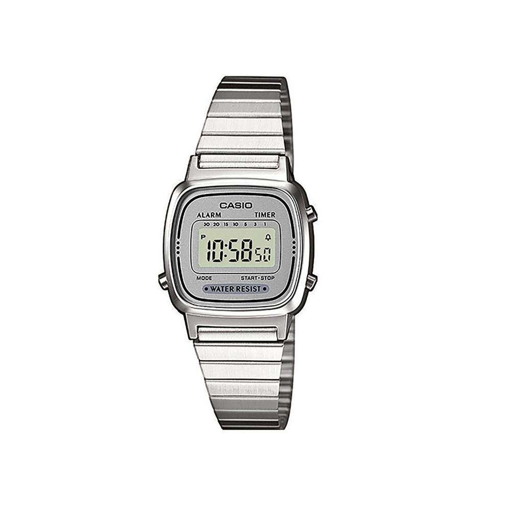Casio LA670WA-7DF Silver Stainless Watch for Women-Watch Portal Philippines