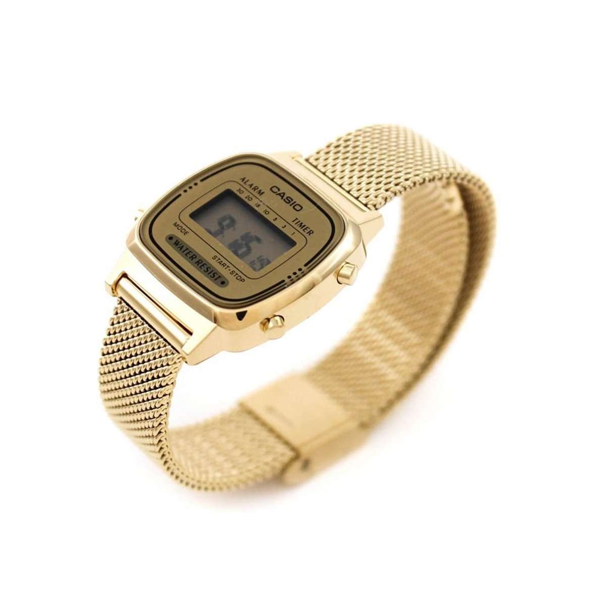 Casio LA670WEMY-9DF Gold Mesh Watch for Women-Watch Portal Philippines