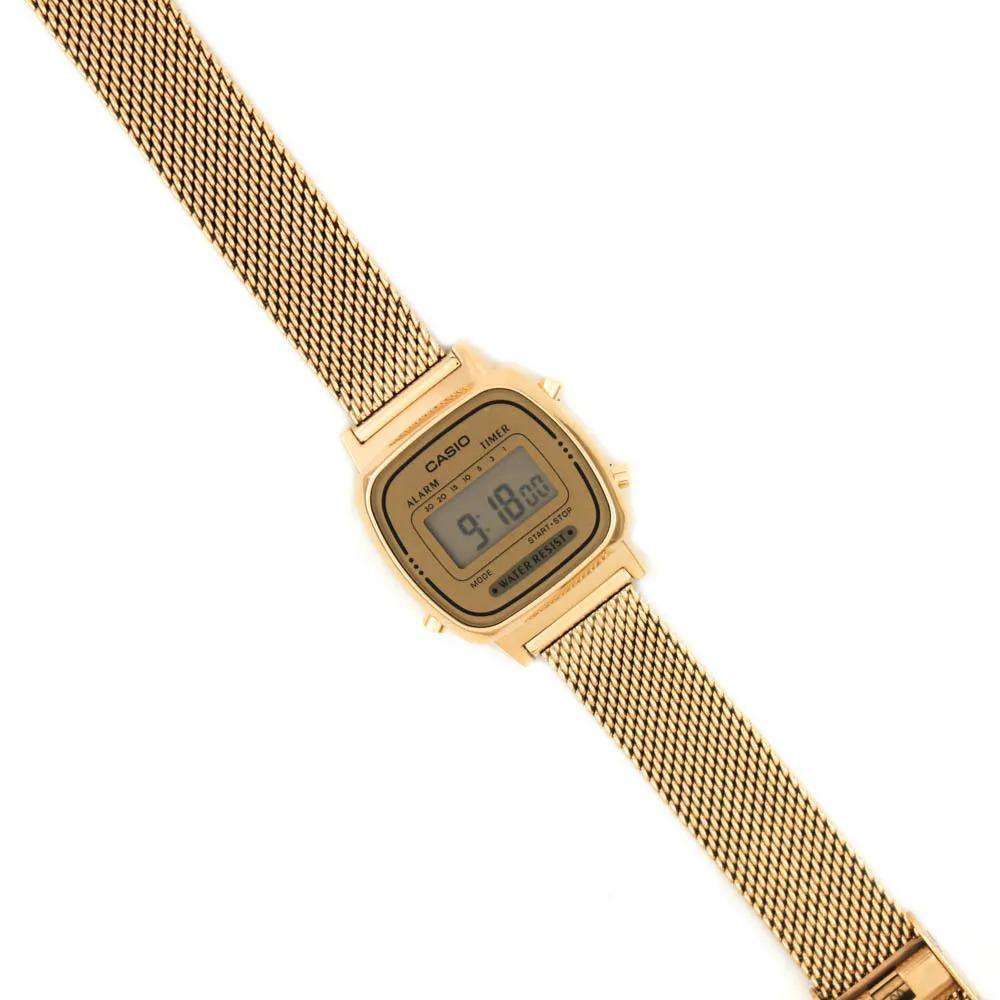 Casio LA670WEMY-9DF Gold Mesh Watch for Women-Watch Portal Philippines