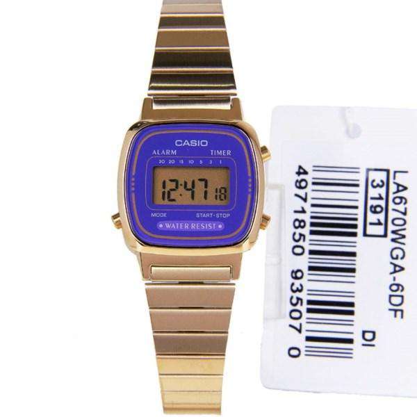 Casio LA670WGA-6DF Gold Stainless Watch for Women-Watch Portal Philippines