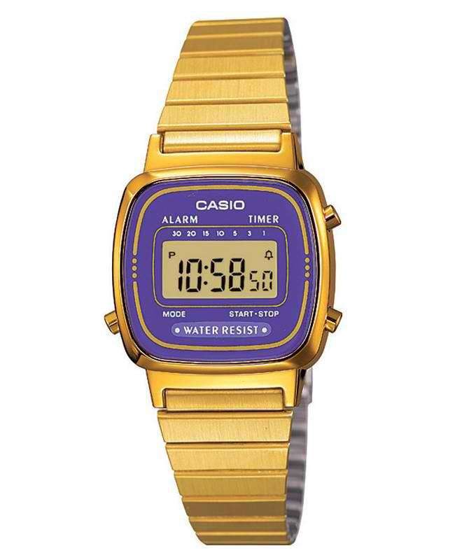 Casio LA670WGA-6DF Gold Stainless Watch for Women-Watch Portal Philippines