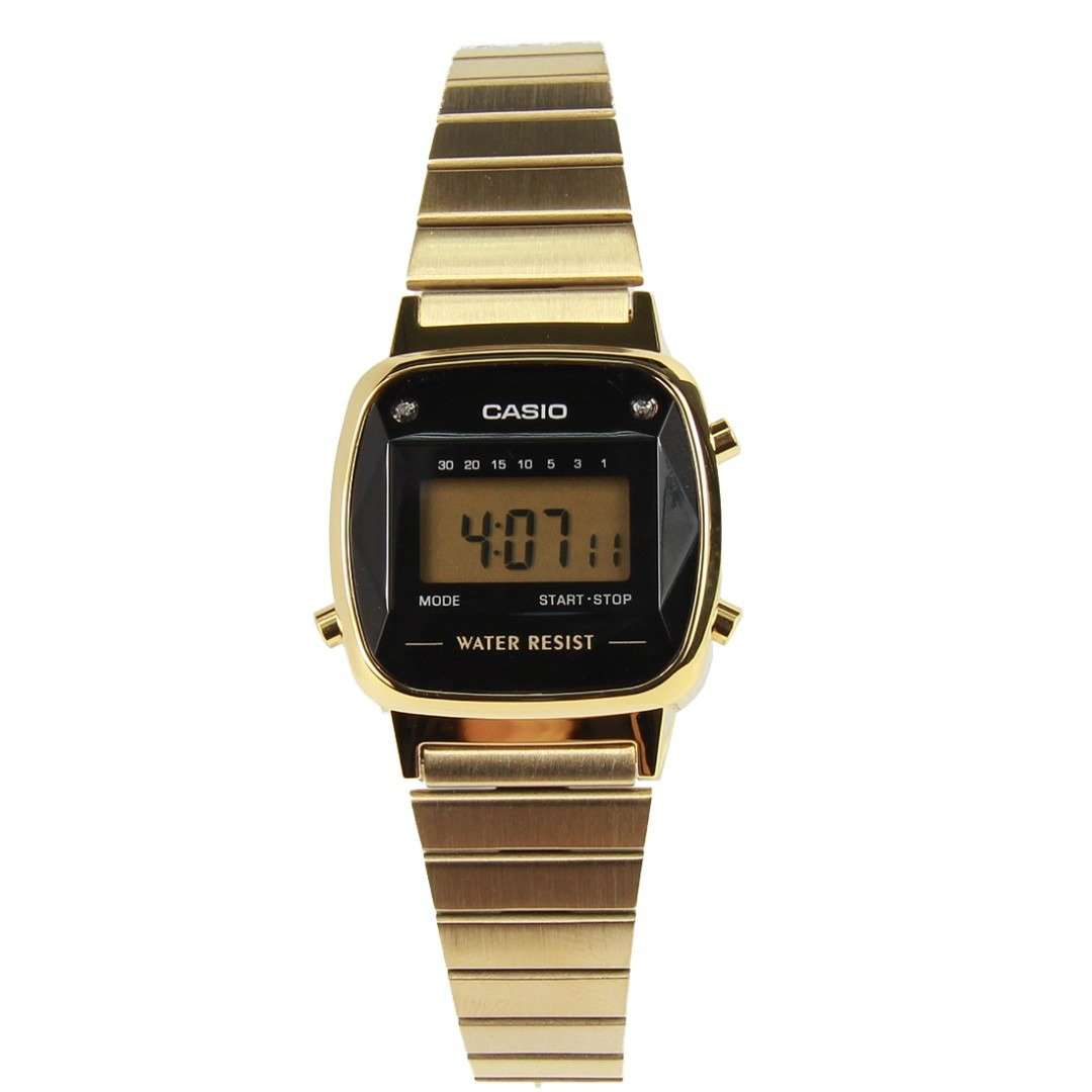 Casio LA670WGAD-1DF Gold Stainless Watch for Women-Watch Portal Philippines
