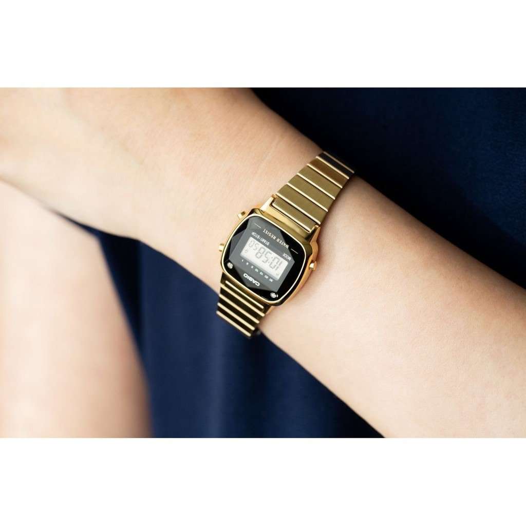 Casio LA670WGAD-1DF Gold Stainless Watch for Women-Watch Portal Philippines