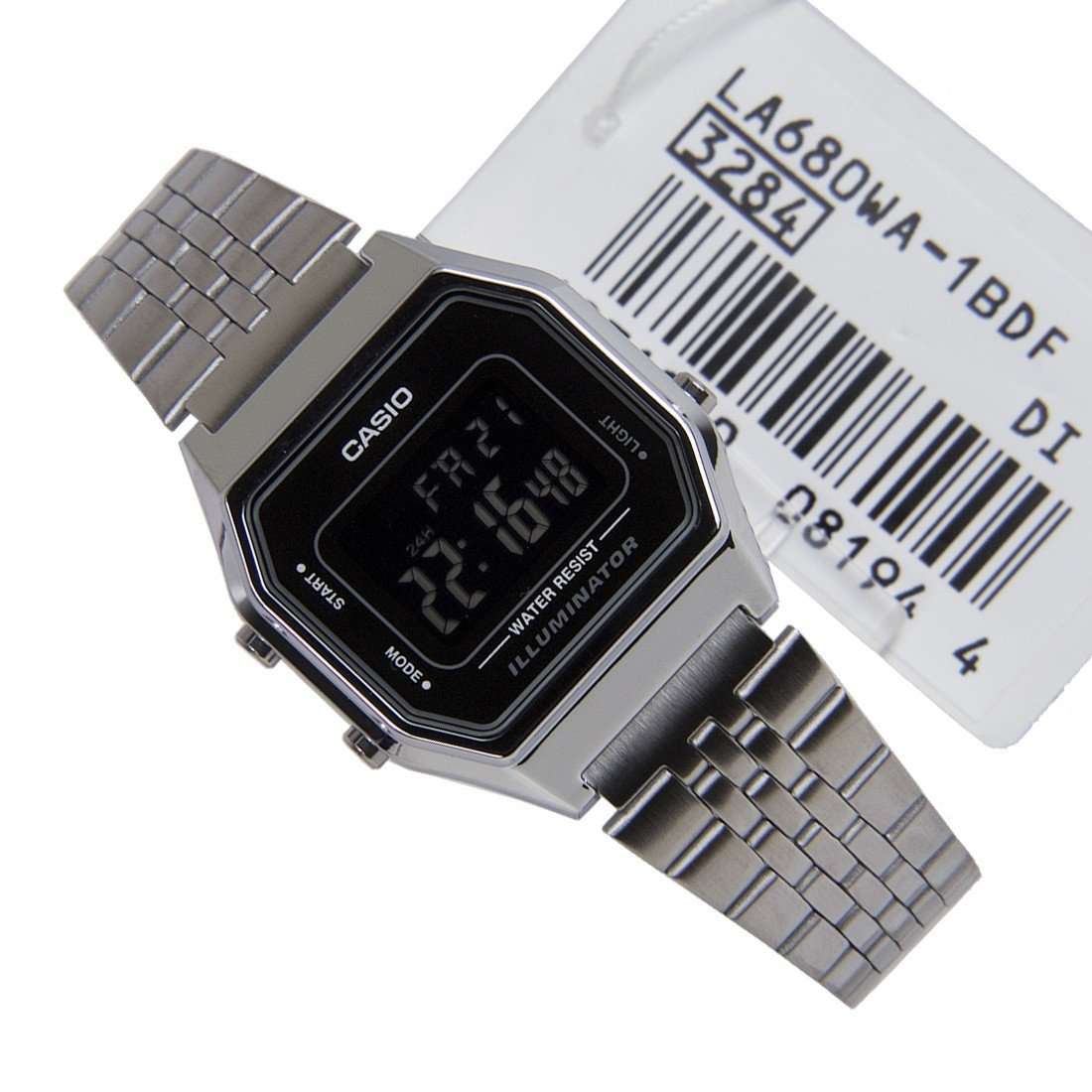 Casio LA680WA-1BDF Silver Stainless Watch for Women-Watch Portal Philippines