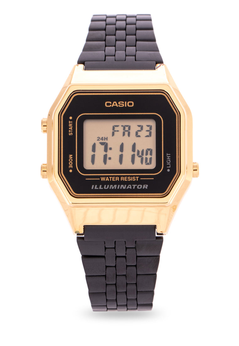 Casio LA680WEGB-1A Digital Stainless Steel Strap Watch For Women-Watch Portal Philippines