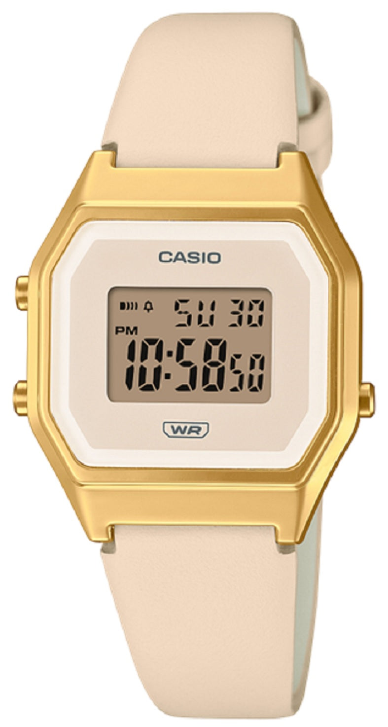 Casio LA680WEGL-4DF Digital Leather Strap Watch For Women-Watch Portal Philippines