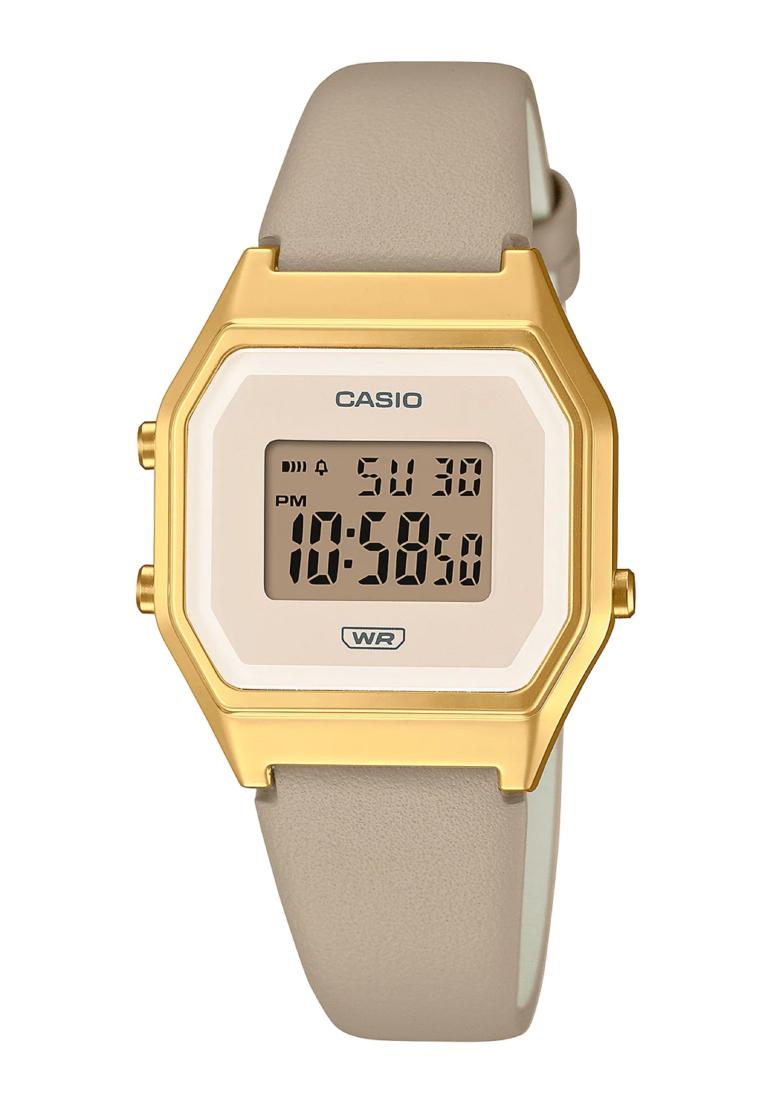 Casio LA680WEGL-5DF Digital Leather Strap Watch For Women-Watch Portal Philippines